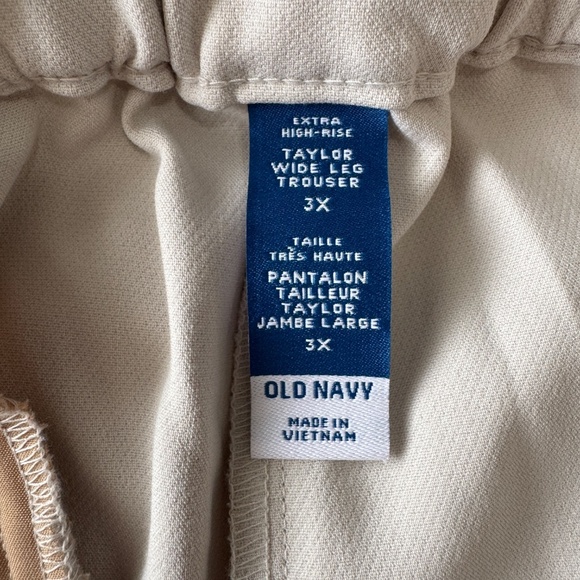 Old Navy Taylor Pants Women's Extra High-Rise Wide Leg Trouser 3X Silver Gray - Picture 2 of 14